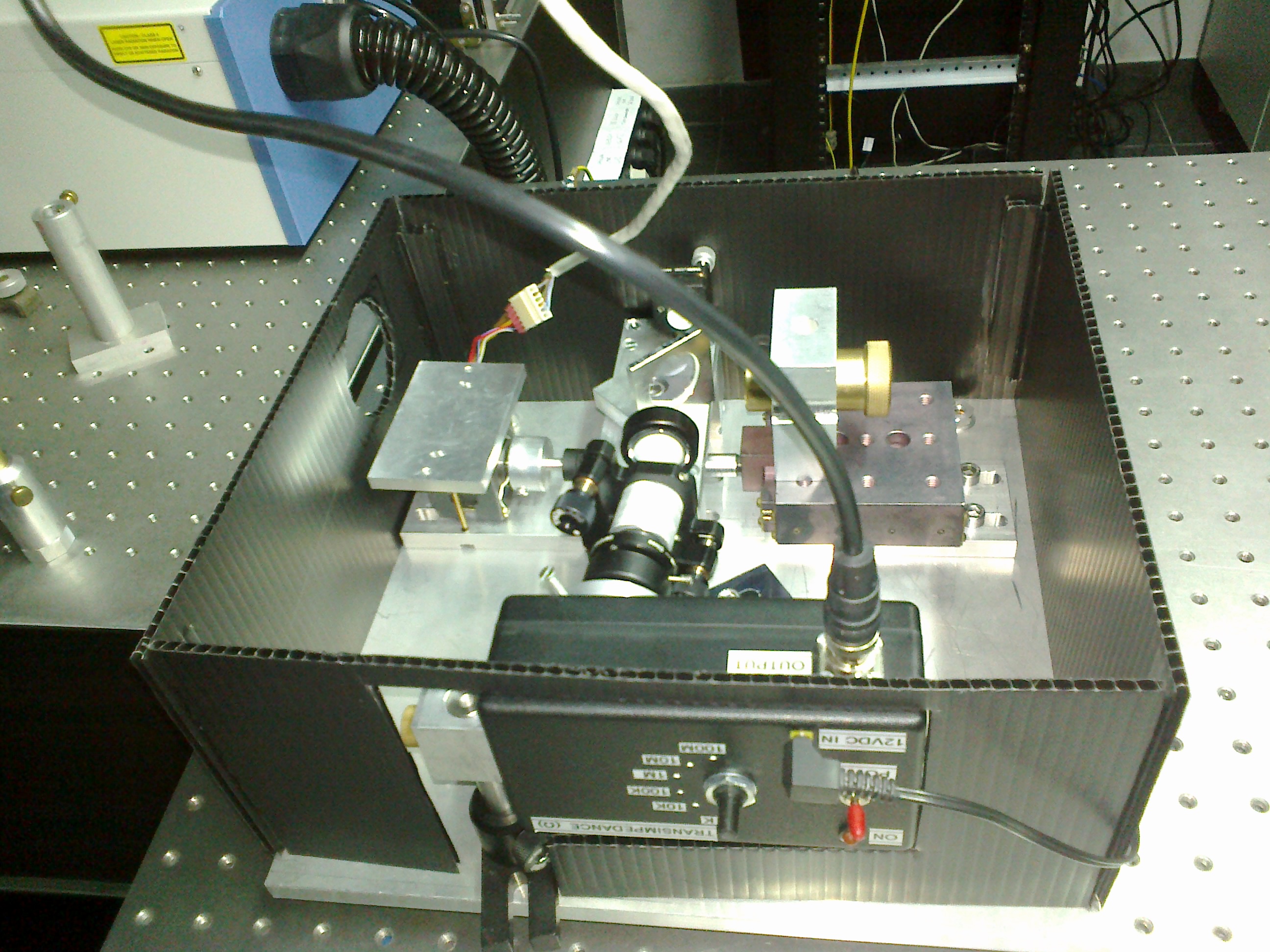 Optical autocorrelator set up